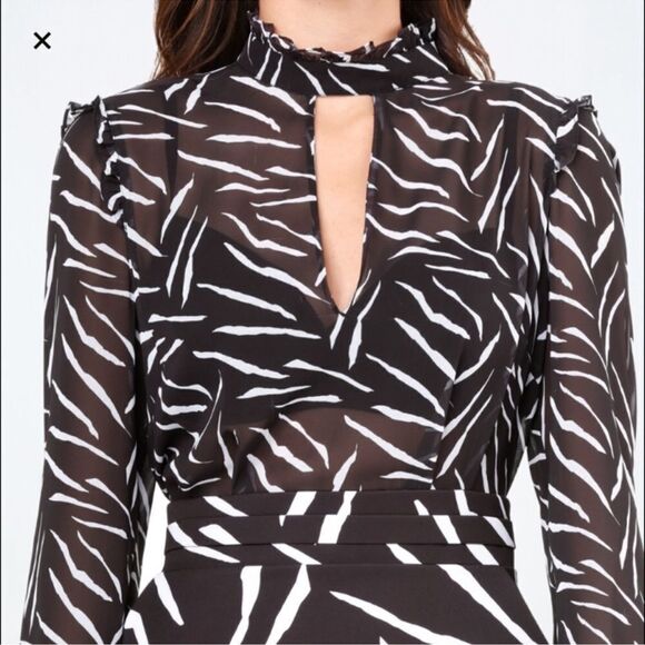 BEBE Brunch-and- beyond Zebra Print Dress - Picture 3 of 16
